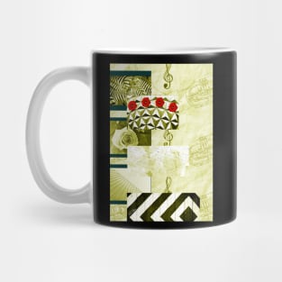 4 roses Green Mug